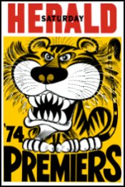 1974 Richmond WEG Reprinted Grand Final poster.